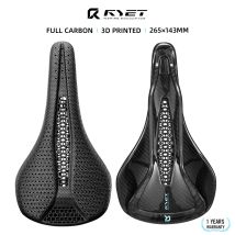 RYET Vollcarbon 3D-gedruckter Fahrradsattel 218 g 265 mm * 142 Carbon-Fahrradsitz MTB Gravel Road Breiter Sattel 7 * 9 mm Fahrradzubehör