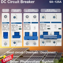 TAIXI Solar Photovoltaic DC Circuit Breaker Disconnect Switch MCB DC250V 500V 1000V 16A 32A 40A 50A 63A 80A 100A 125A