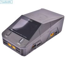 Toolkitrc q6ac ladegerät ac 400w/dc 1000w 4ch ausgang eingebauter 65w usb ausgang 15w kabelloses ladegerät für lipo nimh pb akku