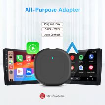 2-in-1-Wireless-CarPlay- und Android-Auto-Adapter, zusätzliches Kabel, 5G WiFi BT5.2, Plug&Play, speichern Sie Ihren USB, passt auf 99 % der Autos wie Toyota