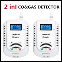 Erdgasdetektor und Kohlenmonoxid-CO-Detektor, Monitor für Leckdetektoren für brennbare Gase für Co, LPG, Methan in der Küche