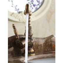 Basin Faucets Antique Brass Bathroom Faucet Grifo Lavabo Tap Rotate Single Handle Hot and Cold Water Mixer Taps Crane AL-9966F