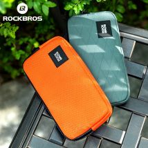 ROCKBROS Borsa per cellulare da ciclismo Borsa per carte portafoglio multifunzionale Borsa da tasca per bicicletta portatile leggera Borsa da viaggio