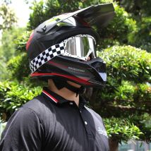 JSJM Neue Motorradbrille Retro Motocross Brille Sonnenbrille Brillen Anti-Wind Racer Chopper Fahrradbrille Racing Skifahren