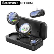 Saramonic BlinkMe U2 Microfono lavalier wireless con registrazione integrata per iPhone Android Type-C Youtube Streaming live Vlog