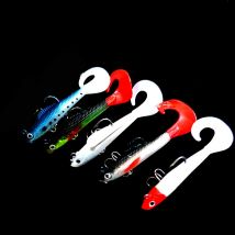 5 Stück Blei Jig Wobbler künstliche Köder Angel gerät weichen Silikon köder für See barsch Löffel Hecht Karpfen Angeln lockt Swimbait