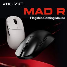 ATK VXE MAD R/R MAJOR Mouse da gioco wireless per e-sport Mouse ergonomico ultraleggero dual-mode PAW3395/3950 Standard 8K