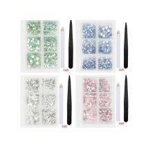 White/Green/Blue/Pink Opal Mix size hotfix nail art Rhinestone Crystal SS6-SS30 Glass Strass Non Hot fix Rhinestones Decoretion