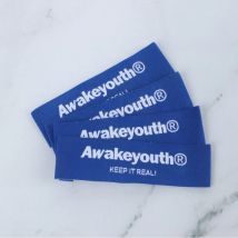 500 stücke Stoff gewebte Etiketten für Kleidung benutzer definierte Eigenmarke wasch bare Stoff Näh etiketten Kleidungs stück Tags Haar Tag Etiketten