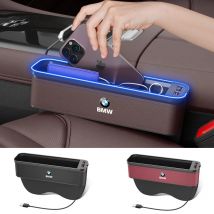 Car Seat Gap Organizer Car USB Charging Multifunction Crevice Storage Box For BMW E39 E46 E60 E90 F30 F10 F20 F25 F15 X1 X3 X5