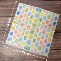 20 stücke 33*33 cm 3-lagige Ostern Party Bunte Ei Cartoon Druck Quadratische Serviette Großhandel Angebote Schmetterling bart Papier