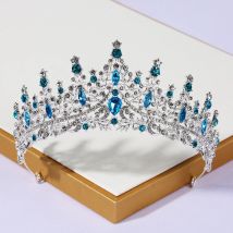 Itacazzo Braut Kopf bedeckung voller klassischer Atmosphäre silberfarbene Damen Braut Diademe