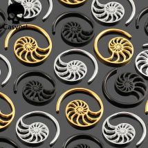 Casvort 10 PCS Großhandel Ohr Gewichte Kleiderbügel 4mm 6g Schnecke Ohr Stecker Edelstahl Ohrringe