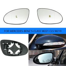 Car wide angle heated mirror glass for Mercedes-Benz S-Class W221 2005-2009 CLS W219 2004-2007 OEM：A2218100121 / A2218100221