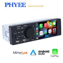 Autoradio CarPlay da 1 Din 4", Bluetooth, Android-Auto, lettore MP5, A2DP vivavoce, USB TF Aux Stereo, unità principale multimediale F7805C