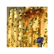 Outdoor Solar Fairy Lights Ivy String LED Solar String Vine Maple Leaf Waterproof Garland Lamp Christmas for Garden Decoration