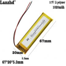 Batteria ai polimeri di litio Li da 1-12 pezzi 532067   Per la lettura del punto, penna, batteria, luce per armadio, armadio da cucina a LED, luce per armadio