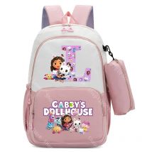 Gabby Dollhouses Ragazzi Ragazze Borsa da scuola per bambini Zaini idrorepellenti di grande capacità Simpatico cartone animato Zaino per bambini Regali di compleanno