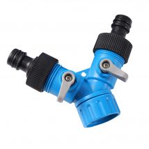 Valvola di shunt con filettatura femmina da 3/4 '' Connettore rapido a forma di Y Sistema di irrigazione da giardino Splitter per acqua Controller per acqua di lavaggio auto