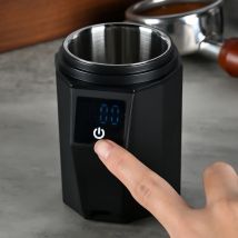 Tragbare Waage, 500 g/0,1 g, LED-Display, mehrere Funktionen, Edelstahl, Kaffeepulver, elektronische Waage, Dosierbecher