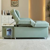 2025 Fußmassagebett mit elektrischem Lift für Schönheitssalons, High-End-Gesundheits-Fußmassageschlafsofa mit Shampoo-Schüssel für die Kopftherapie