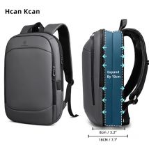 Hcankcan Herren erweiterbarer Rucksack Multifunktions 17,3 Zoll Laptop tasche Mode wasserdichter Reise rucksack leichte Business-Tasche