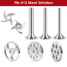 Rurki do nadziewania kiełbas # 12 Dysków do Maszynki do Mięsa, Ostrza i Płyty do Maszynki do Mięsa # 12 szlifierek