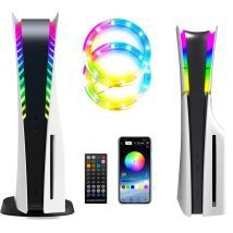 RGB LED Licht Streifen Für PS5 Pro/Slim/Fat Original Konsole 8 Farben 400 + Effekte DIY Dekoration Gaming Atmosphäre lichter Für PS5