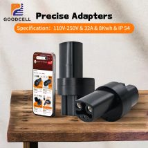 GOODCELL Typ 2 zu Tesla Adapter AC Typ 2 Tesla Adapter EV Ladegerät Stecker IEC 62196 Stecker AC Konverter für Tesla ModelS/X/3/Y