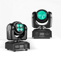 LED Double SidesWash&Beam Moving Head 4x12W RGBW 4in1 Wash Light mit RGBW Mini LED 360 ° Unendliche Drehung Disco DJ Bühnenlicht