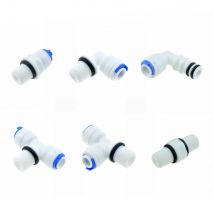RO-Wasserrohrverschraubung, 1/4 Außendurchmesser, Schlauch, 1/8 Zoll, 1/4 Zoll, 3/8 Zoll BSP-Außengewinde mit Dichtungsring, Kunststoff-Schnellanschlusssystem, Wasserreinigung