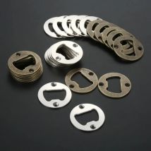 Flaschenöffner-Einsatz mit Schraube, 40 mm, rundes Eisen, Mais, Bier, offen, Antik-Bronze-Silber, passend für Bar/Zuhause/Restaurant/Küche/Pub