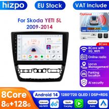 9 ''2din Android 14 4G DSP CarPlay Radio de coche reproductor de vídeo Multimidia para Skoda Yeti 5L 2009 - 2014 Nav GPS AI sistema inteligente