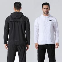 Benutzerdefinierte LOGO Männer und Frauen gleichen Top Herbst und Winter Strickjacke langärmelige Kapuze Sportbekleidung elastische Jacke