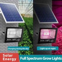 Solar LED Grow Light Full Spectrum Floodlight Plant Growing Light with remote Waterproof Phytolamp for Indoor Outdoor Plants