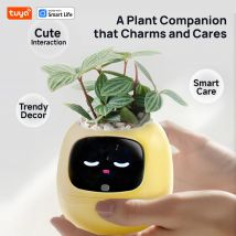 IVY Smart Pet Plantter Robot Guida sulla cura delle piante con Emojis, Adorabile compagno di piante con interazione di gesti ricche, AI