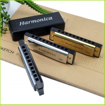 Armonica Multicolore in Do a 10 Fori, Armonica Diatonica in Do con Custodia per Principianti, Studenti e Bambini, Idea Regalo con Custodia
