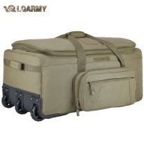 LQARMY 124L Outdoor Camping Travel Bag Large Trolley Case Waterproof Nylon Practical Travel Handbag Storage Luggage Bag