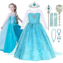 Halloween Mädchen Schnee Königin Kleid Elsa Kostüm für Karneval Party Abendkleid Robe Cosplay Kinder Kleidung Elsa Prinzessin Kleid