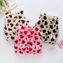 Kleinkinder Winter Baby Mädchen Weste Süße Plüsch Weste Kinder Kleidung Bogen Trend Tops Kleinkind Kostüm 0 bis 3 Jahre alte Kinder Oberbekleidung