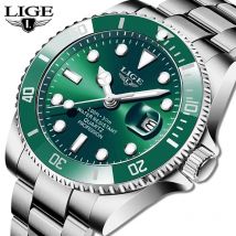 LIGE Top Brand Luxury Fashion Diver Watch Men 30ATM Waterproof Date Clock orologi sportivi orologio