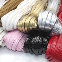 REGELIN 5 Meter 5/8/10/15/20 mm glänzendes geflochtenes PU-Lederband, flaches Lederband, Schnur, Seil, DIY-Halskette, Armbandherstellung