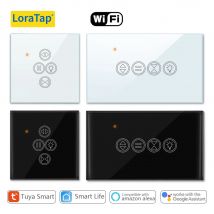 LoraTap Tuya Smart Life WiFi Rollladen Vorhang Lichtschalter für elektrisch motorisierte Jalousien Arbeit für Alexa Google Home Voice