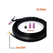 HITBOX TIG Torch Gas Burner Welding Torch WP17V 10-25mm Adapter 140A 13ft 4M Argon Gun Tools WP26V 35-50mm