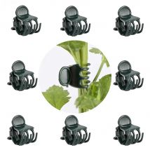 100er-Pack Orchideen clips dunkelgrüne Pflanzen unterstützung Garten blumen reben clips, die Stängel stützen, wachsen Stiele, die aufrechte Blumen tragen