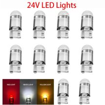 10 pz 24 V HA CONDOTTO LA Luce T10 W5W COB SMD Lampadina Per Auto Per Il Camion Interno Luce di Lettura Lampada Targa Bianca 6000 K 24 V Accessori Diodo