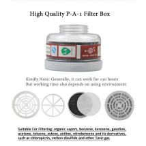 1 stücke RD40 40mm Runde Gas Maske Filter Aktivkohle Filterung Box Für Chemische Atemschutz Malerei Spritzen Zubehör