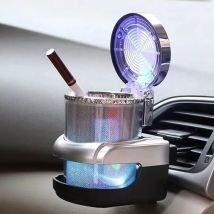 Auto Aschenbecher mit LED Licht luftdichten Deckel leuchtenden Fahrzeug Getränke halter Entlüftung Aschenbecher Auto Aschenbecher Tasche Auto Innendekoration