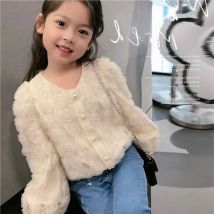 Frühling Herbst Baby und Mädchen süße 3d Spitze Gaze Blume Patchwork Einreiher Jacke Schulkind Mantel Kind Outfit Top 2-13 Jahre