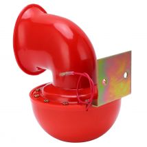 Autohupe, 150 dB, rote Lufthupe, elektrische Stierhupe, Kuh-Sound, Metallhupe für LKW, Zug, Boot, Motorrad, Auto, Stier-Sound, elektrische Hupe